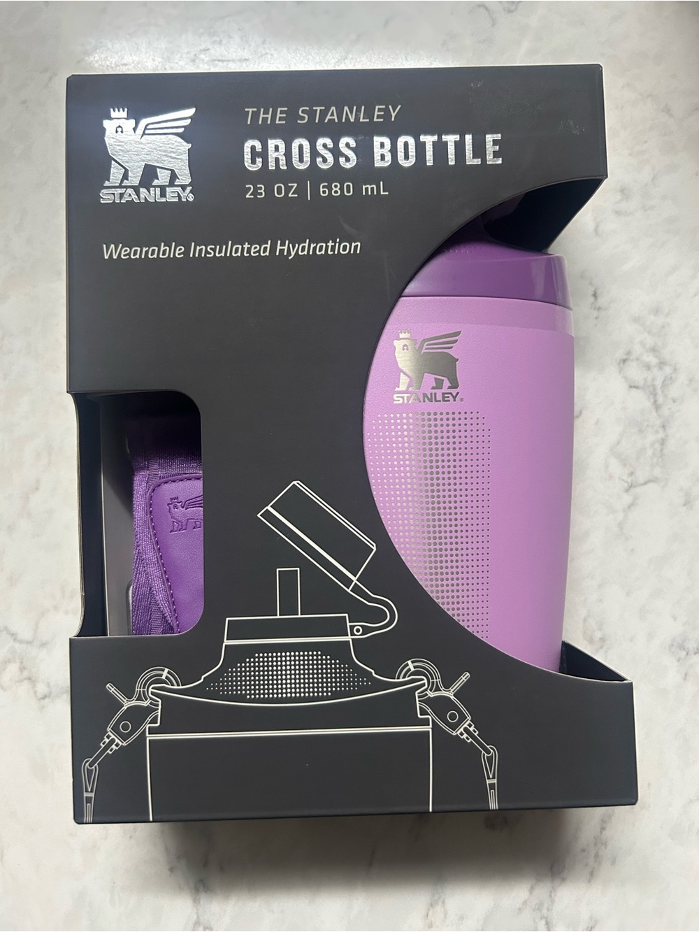 Stanley Cross Bottle Wearable Insulated Hydration - Lavender Purple
